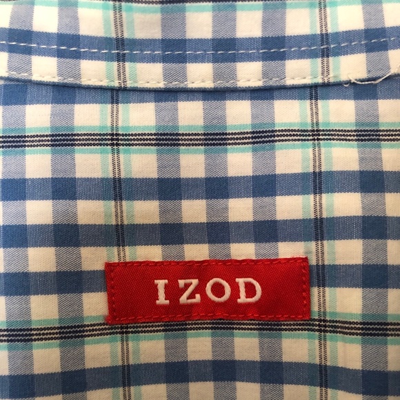 Izod casual button down shirt. Sz L - Picture 4 of 4
